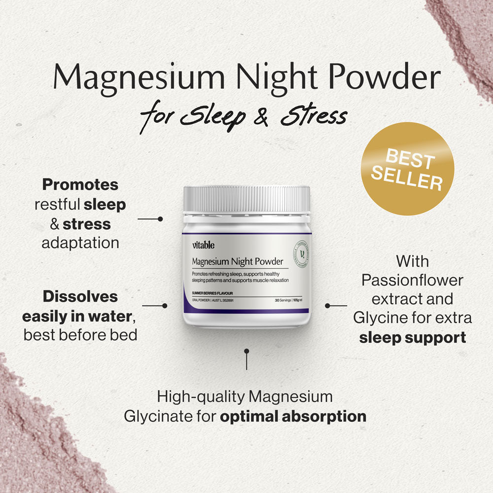 Magnesium Night Powder key benefits