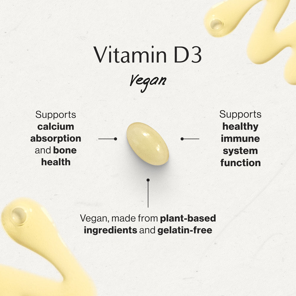 Vitamin D3 - Vegan key benefits